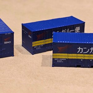 TOMIX 3185 UC7形ｺﾝﾃﾅ (西濃運輸･新塗装･3個入り) N scale 貨櫃