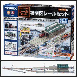 TOMIX 91036 機關車車庫路軌套裝