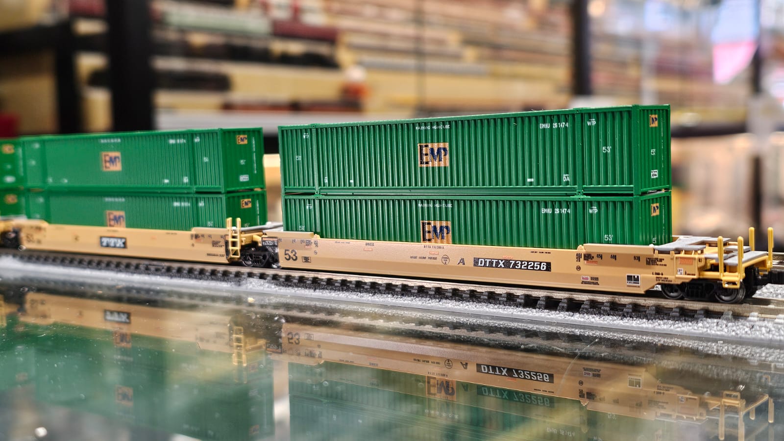 KATO 106-6187 Gunderson MAXI-IV Double Stack Car TTX 旧ロゴ #DTTX 732256 ...