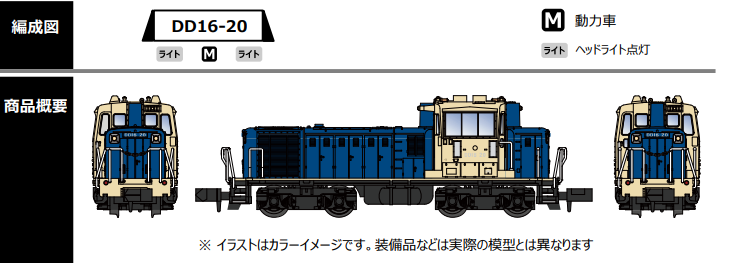 MICROACE A7512 DD16-20 大宮工場タイプ（青＋クリーム）