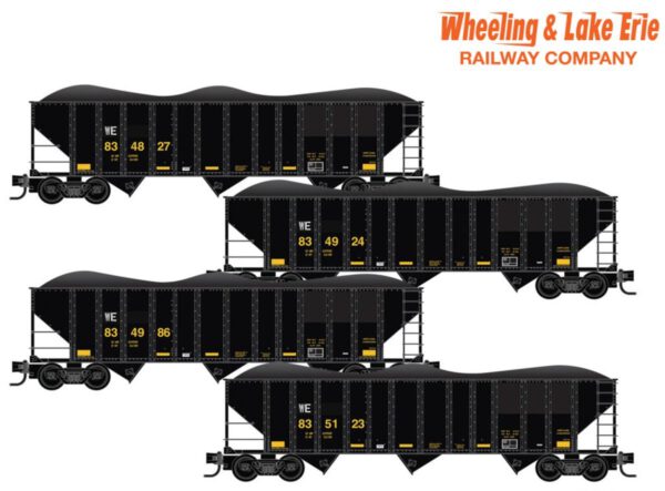 預訂 MicroTrains LINE 03198300235 オープンホッパー車 WE 4両セット 石炭積載