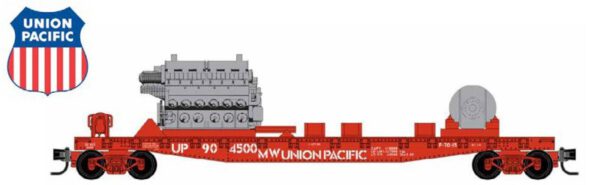 預訂 MicroTrains LINE 03104500810 (N)50FT フラットカー　EMD 645系エンジン積載