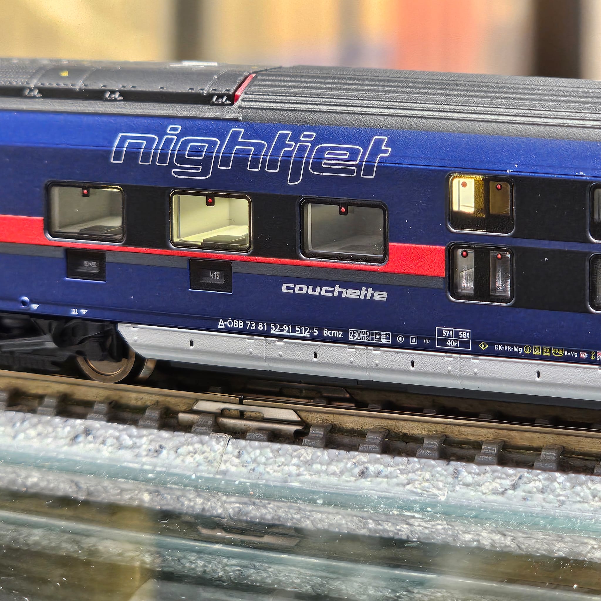 FLEISCHMANN Nightjet ÖBB (N) 客車廂 沒有訂金補款 扣除300元訂金尾款 6 FLEISCHMANN Nightjet ÖBB (N) 客車廂