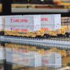 KATO 106-6213 Gunderson MAXI-I Double Stack Car 5 Unit Set TTX New Logo #759368 with Yang Ming Containers 3 KATO 106-6213
