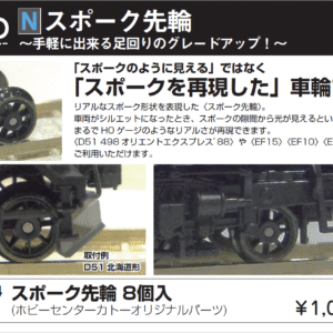 KATO 28-194 スポーク先輪 (8個入り)
