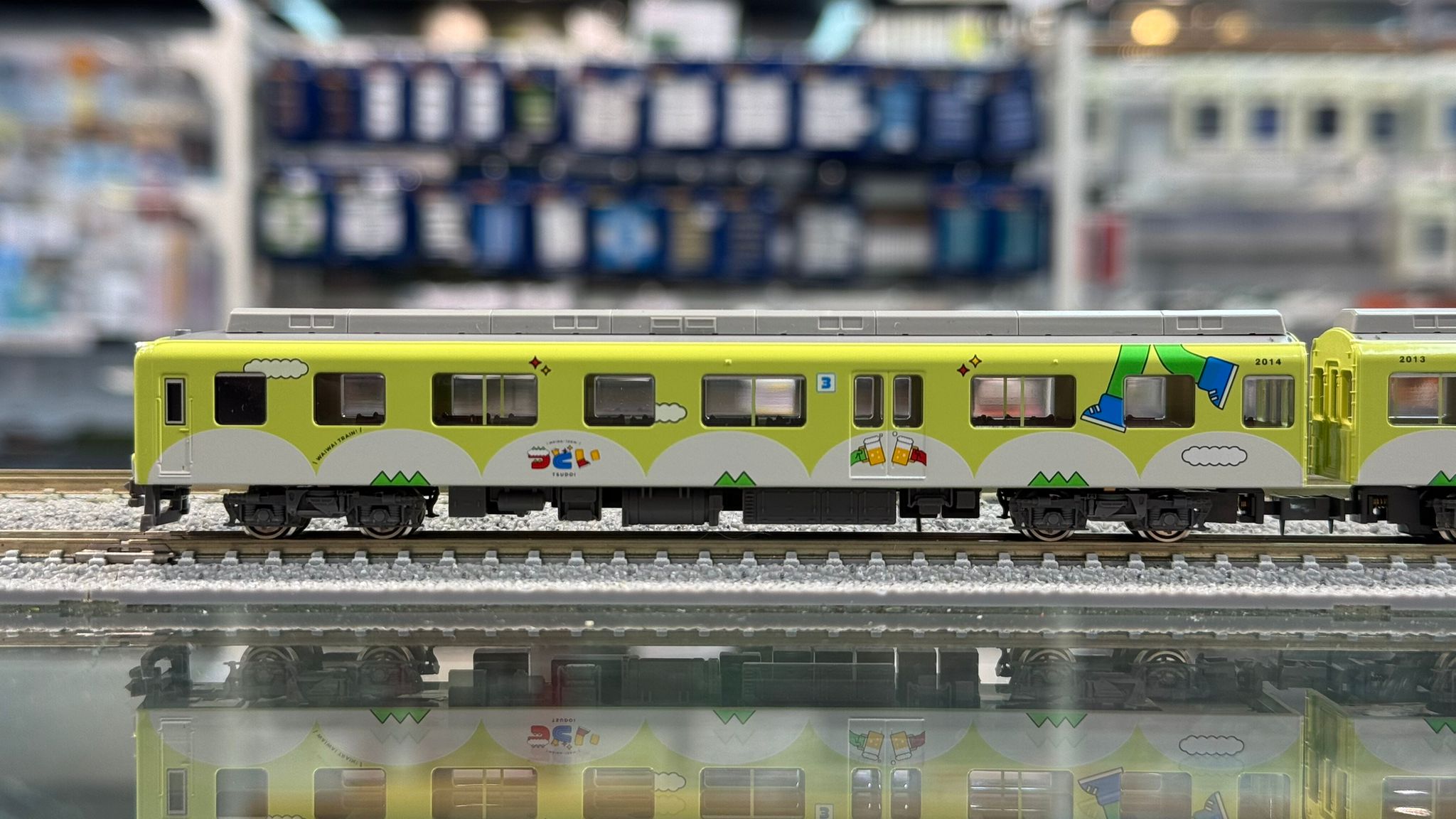 Greenmax 50798 近鉄2013系観光列車「つどい」 (イエローグリーン) 3両編成セット