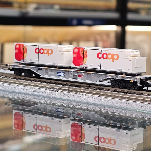 MINITRIX 15495 "coop®" Container Transport Car 蘋果冷藏櫃