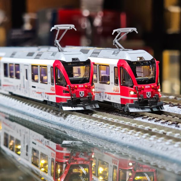 KATO 7074075 Rhatische Bahn ABe8/12 3510 `ABB` (3-Car Set) 連車廂燈