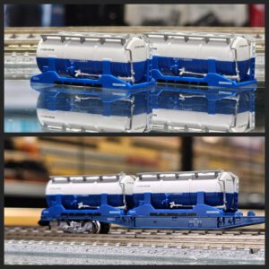 ポポンデッタ 8540 UT20A 20ft 罐櫃 MCLC (青白)（車番5038・5039）