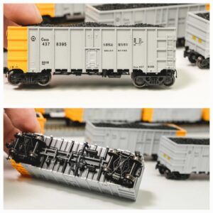 長嗚 C80B 大秦線運煤專用車 鋁灰銀 10 長嗚 C80B 大秦線運煤專用車 鋁灰銀