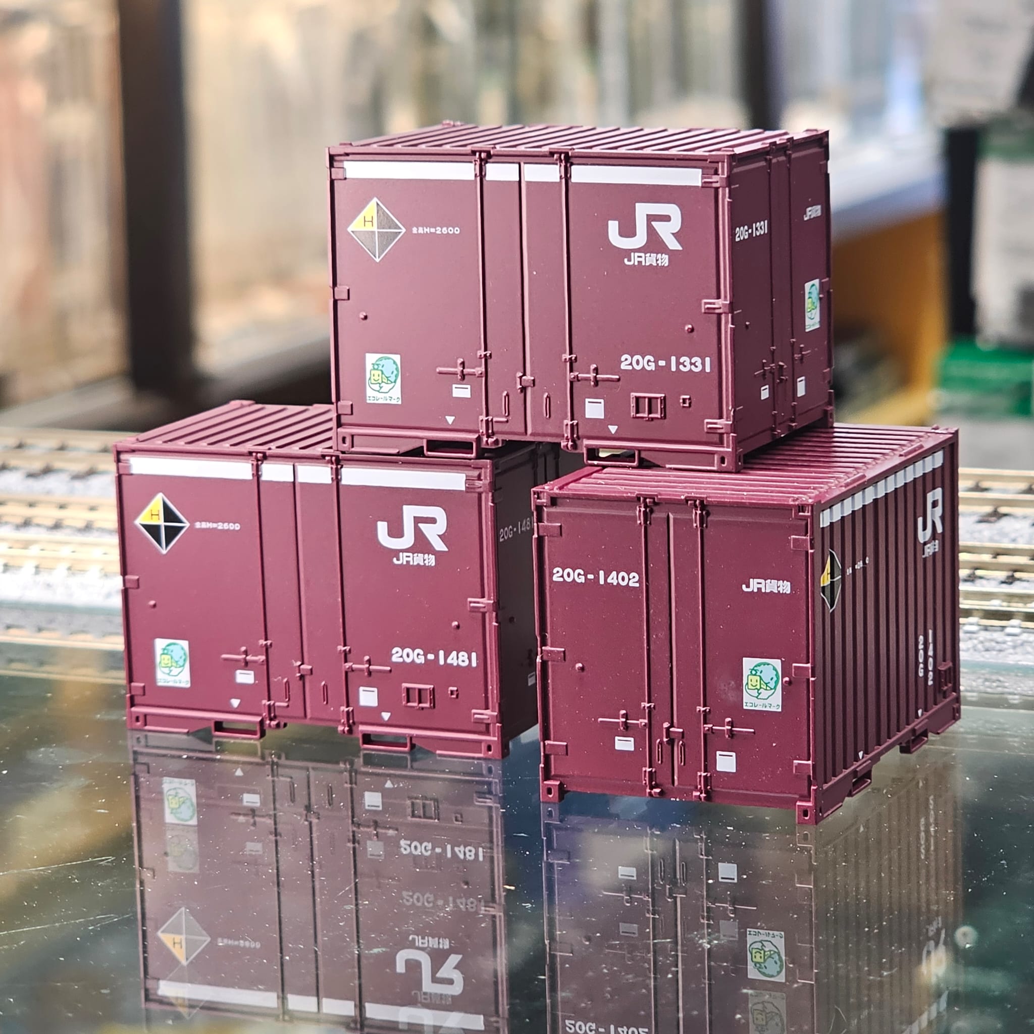 TOMIX HO-3155 JR 20G-0形貨櫃(前期型・3個入) 1 TOMIX HO-3155 JR 20G-0形貨櫃(前期型・3個入)