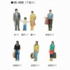 KATO 24-239N 1:150 人形公仔 買い物客