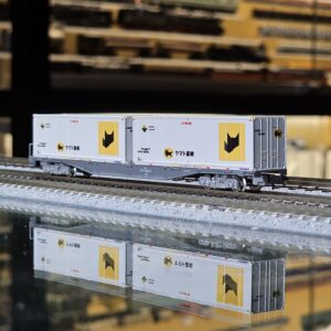 TOMIX 8756 JR コキ107形貨車（新塗装・ヤマト運輸 貨櫃付）白貓櫃