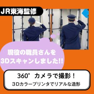 Takeda 55-1000 JR 東海駅員 3D 人形 1/150 男女ペアセット 6体