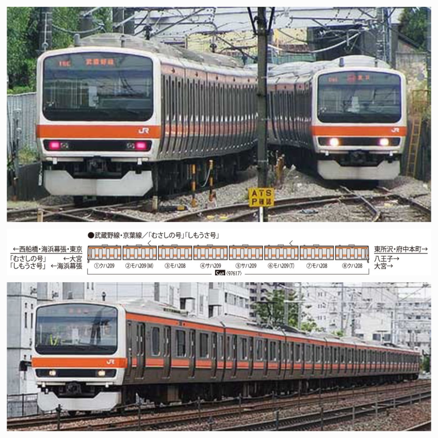<新品預訂> TOMIX 97617 JR 209-500系通勤電車(武蔵野線) 1 TOMIX 97617 JR 209-500系通勤電車(武蔵野線)