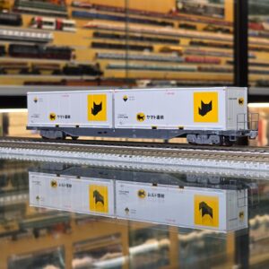 TOMIX HO-747 JR貨車 コキ106形（新塗装・白貓貨櫃）1:80