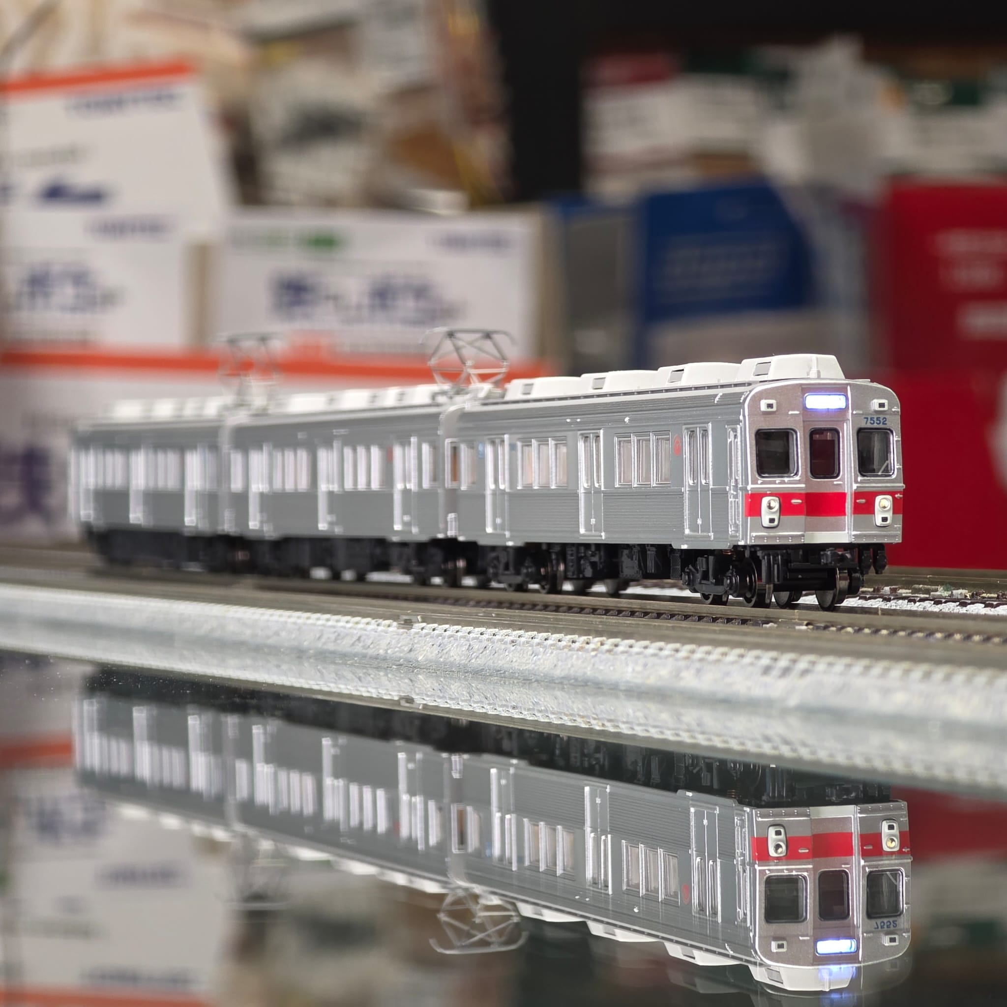 GREENMAX 50797 東急電鉄7200系(池上線・冷房車・赤帯)3両 4 GREENMAX 50797 東急電鉄7200系(池上線・冷房車・赤帯)3両