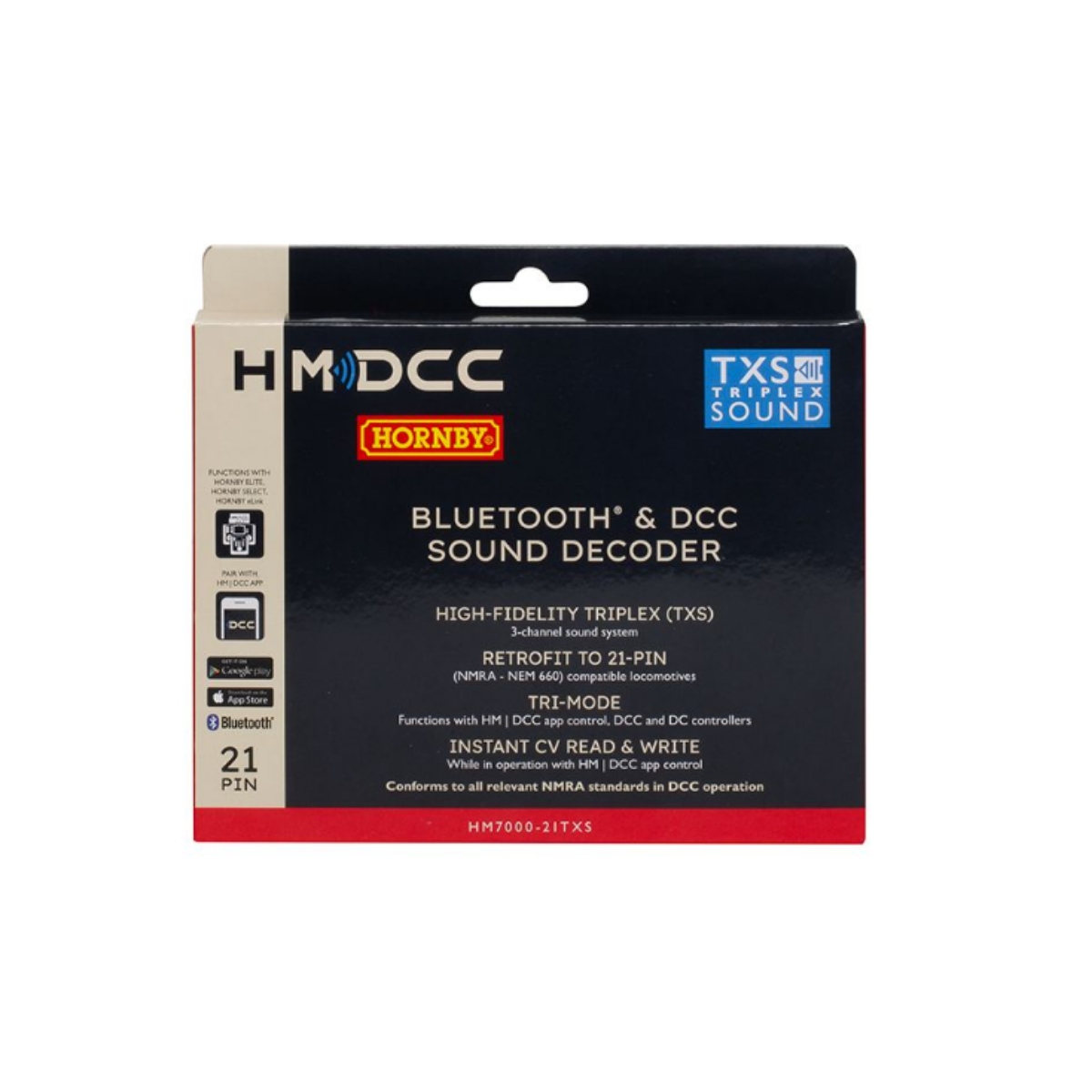 HORNBY HM7000-21TXS: 藍牙® & DCC Sound Decoder (21-pin) 1 HORNBY HM7000-21TXS: 藍牙® & DCC Sound Decoder (21-pin)