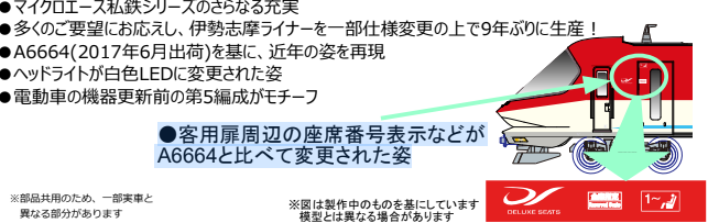 <新品預訂>MICROACE A6666 近鉄23000系 伊勢志摩LINER 白燈 赤編成 6両 6 <新品預訂>MICROACE A6666 近鉄23000系 伊勢志摩LINER 白燈 赤編成 6両