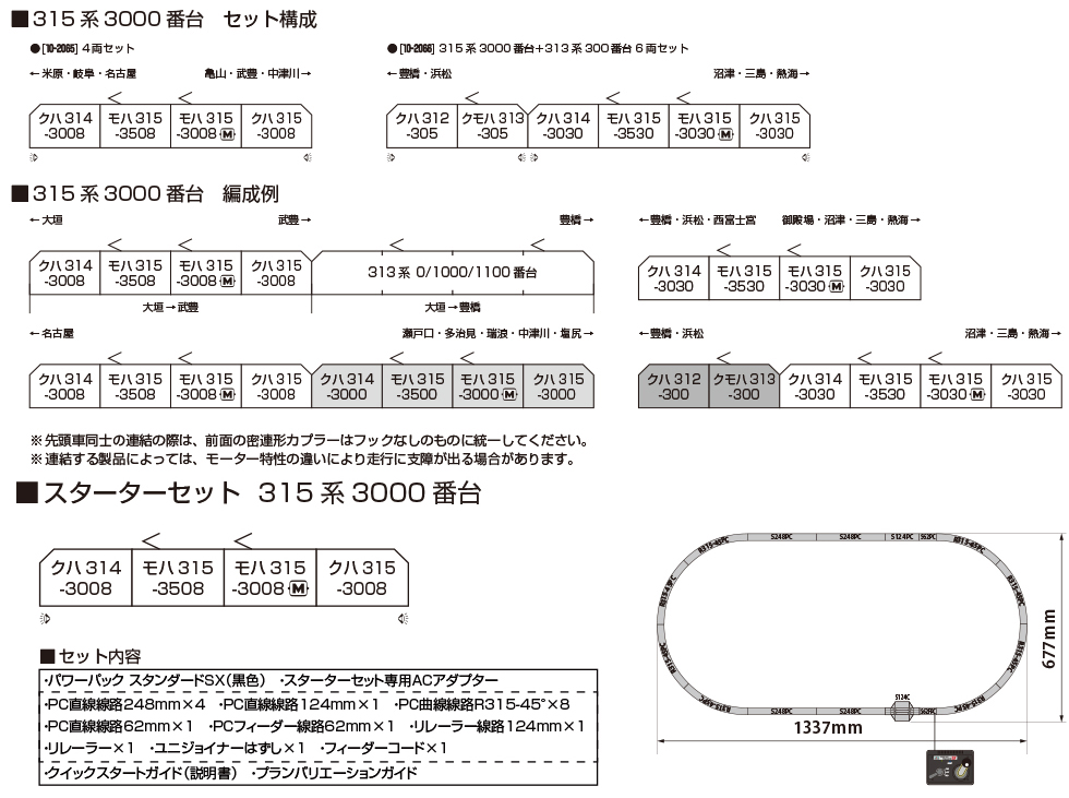KATO 10-2065 315系3000番台 4両