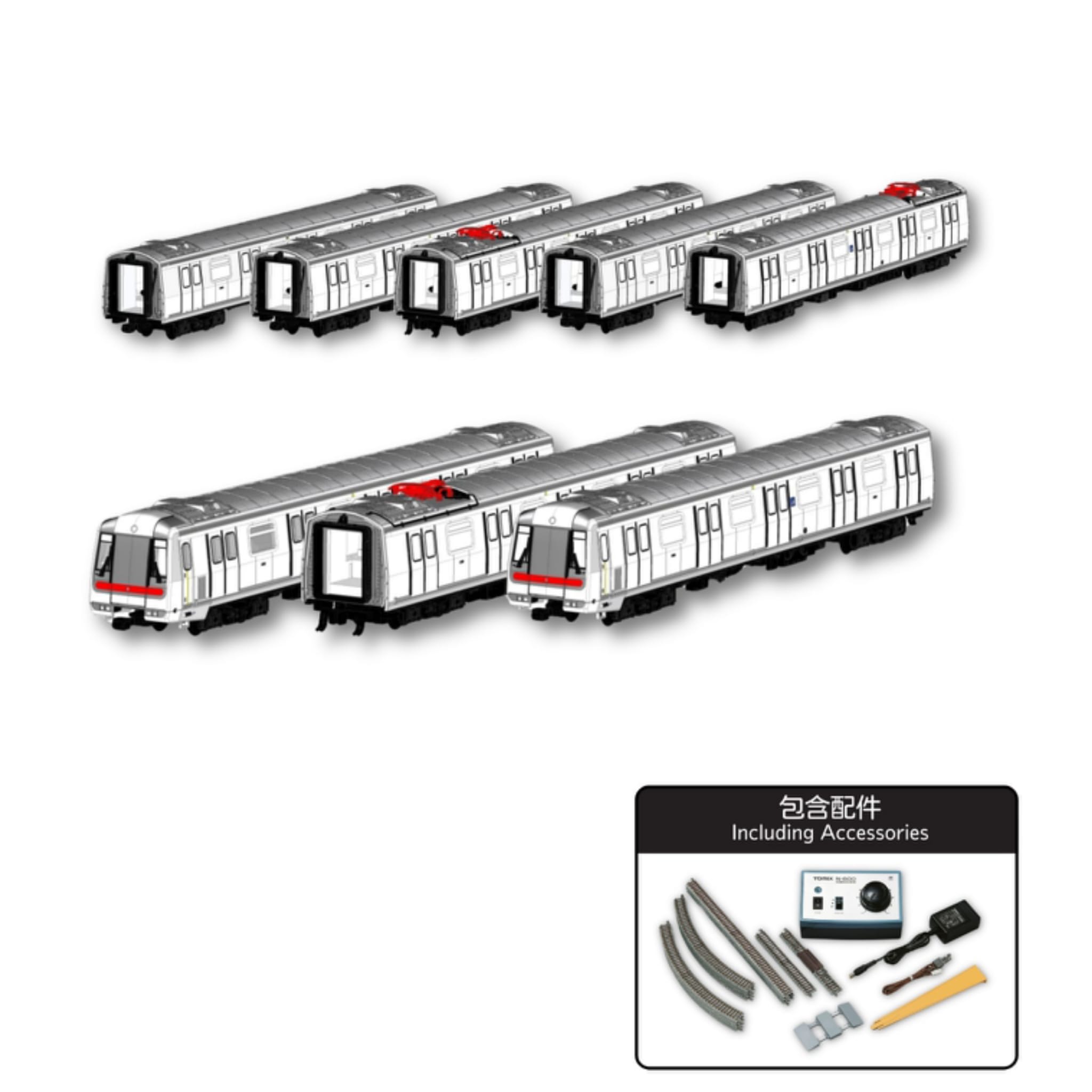 MTRN00001+3 M-TRAIN 8 卡 full set + 路軌圈