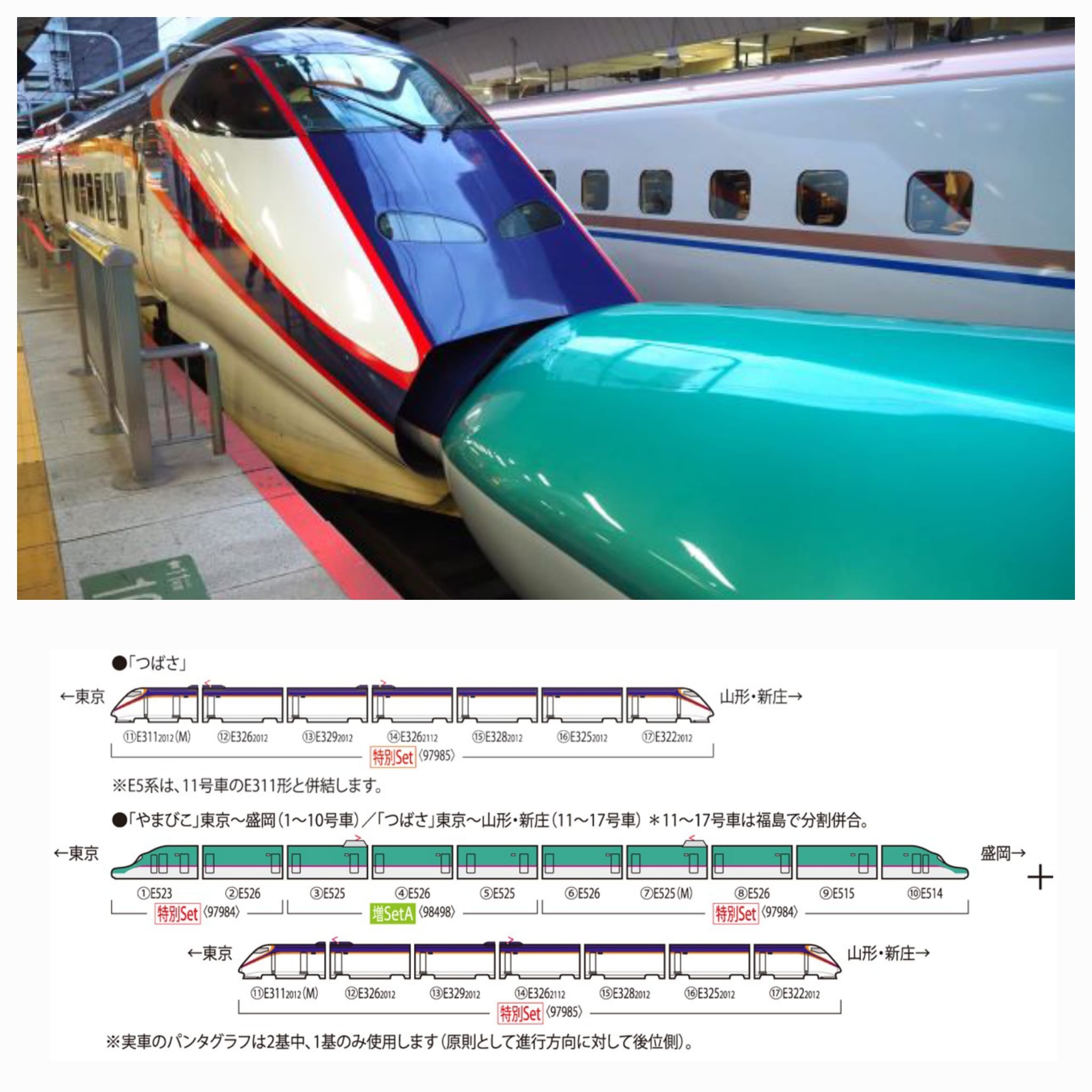 <新品預訂> TOMIX 97985 JR E3-2000系山形新幹線(つばさ ,つなぐ。)7両 特別企画品 2 <新品預訂> TOMIX 97985 JR E3-2000系山形新幹線(つばさ ,つなぐ。)7両 特別企画品