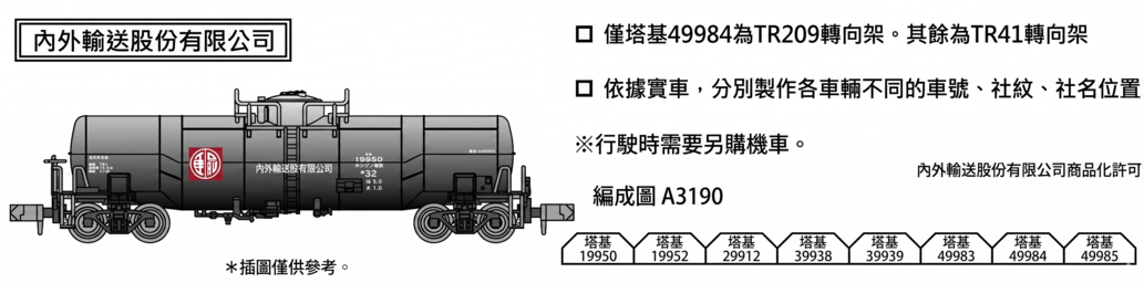 MICROACE A3190 タキ9900内外輸送株式会社8両