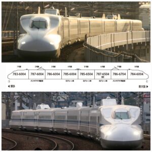 KATO 10-2167 N700系6000番台新幹線「こだま」短編成化 P4 8両編組