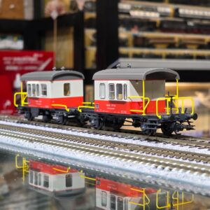 Märklin 46850 HO 瑞士聯邦鐵路 (SBB) Db 型 "Sputnik" 守車 (已更換DC車輪)