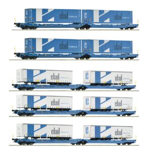 ROCO 6600019 H0 Ekol 運輸公司專列 5 輛