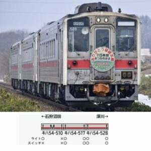 GREENMAX 50862 JR北海道 キハ54形500番代 ありがとう留萌本線 3両編成