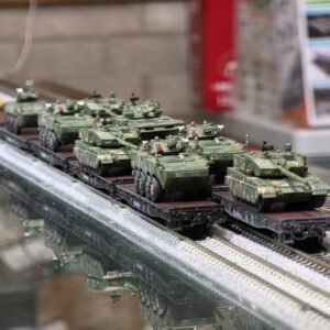 N比例中國軍用列車套裝 長鳴 N NX70 多用途平車 配 MINICITY 戰車