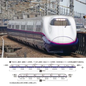 <新品預訂>TOMIX 97643 JR E2-0系東北・上越新幹線（やまびこ・紅帶）8兩