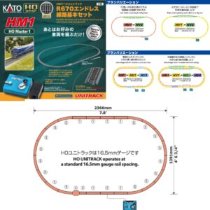 KATO 3-105 HM1 HO比例 Unitrack R670 橢圓軌道基本組