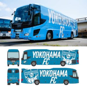 <新品預訂>TOMYTEC 342212 橫濱FC原創塗裝巴士「HAMABLUE」