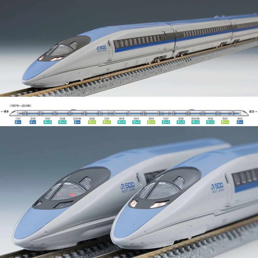 TOMIX 98363 98364 98365 JR 500系東海道・山陽新幹線希望號NOZOMI