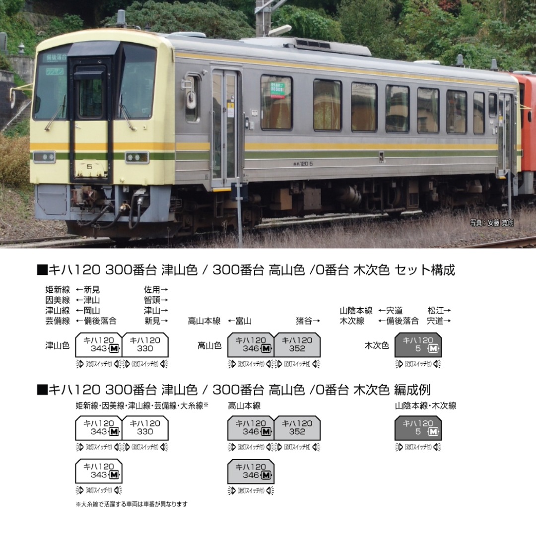 <新品預訂> KATO 6171-1 キハ120 0番台 木次色 1 <新品預訂> KATO 6171-1 キハ120 0番台 木次色