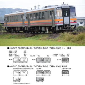 <新品預訂>KATO 10-2054 キハ120 300番台 津山色 2両